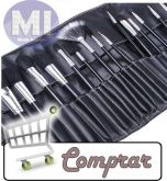 Kit Maquiagem Pincel 24 Peças